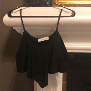 Stella Laguna Beach Crop Top Black Sz M